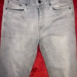 Express Men's Slim Fit Light Gray Jeans